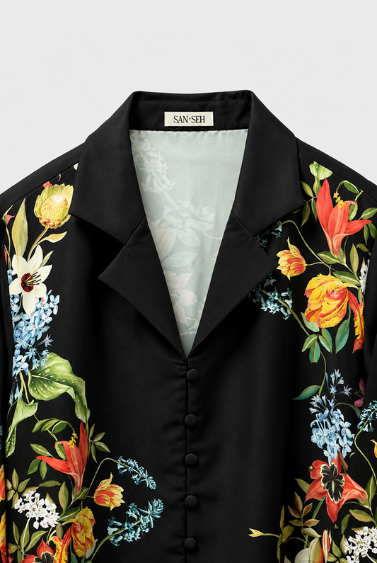 BLACK FLORAL SHIRT