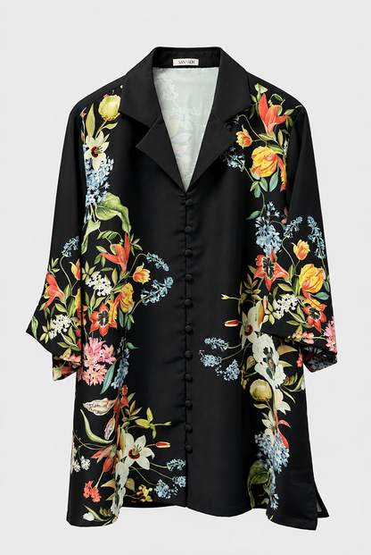 BLACK FLORAL SHIRT