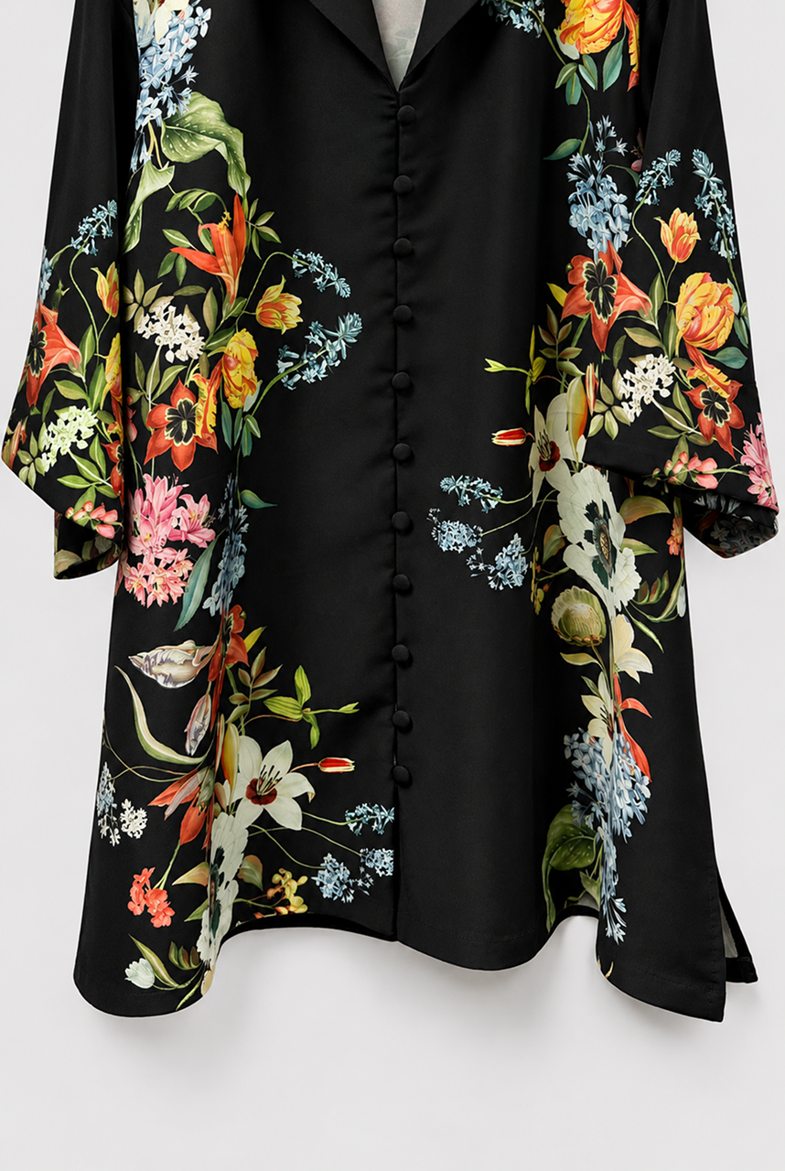 BLACK FLORAL SHIRT