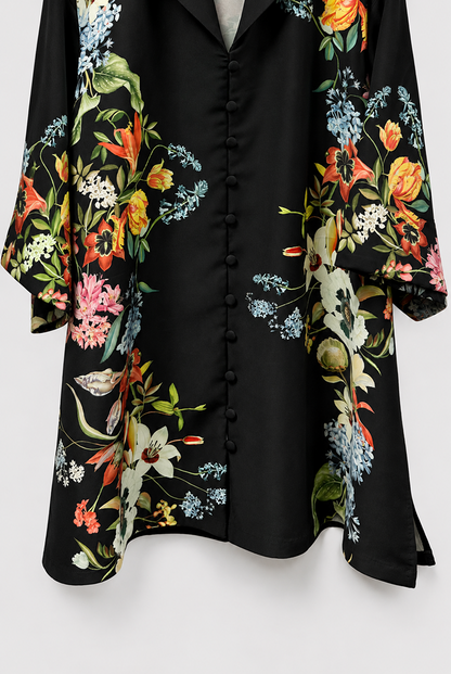 BLACK FLORAL SHIRT